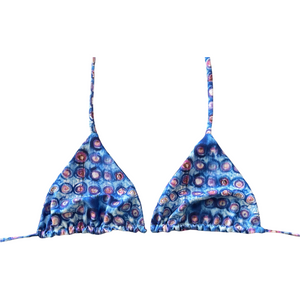 Classic Triangle Top - Blue Abstract